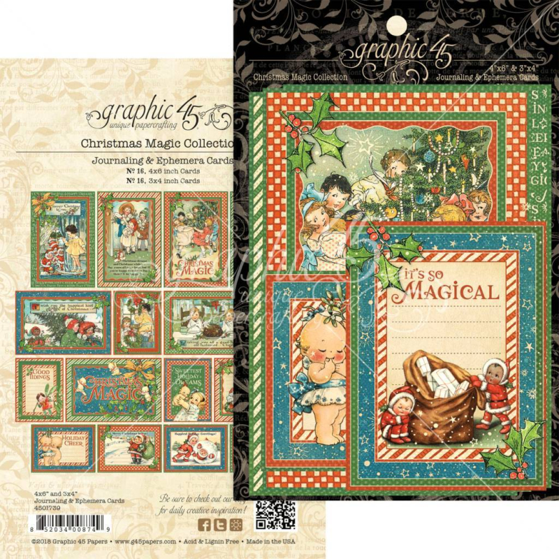 Graphic 45 Christmas Magic Ephemera Cards (4501739)