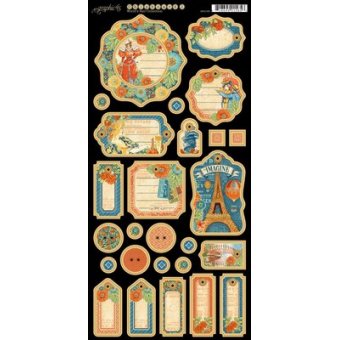 Graphic 45 World's Fair Decorative Chipboard 1 (4501180)