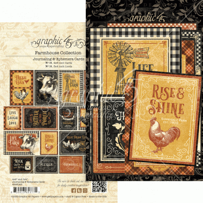 Graphic 45 Farmhouse Ephemera & Journaling Cards (4502063)