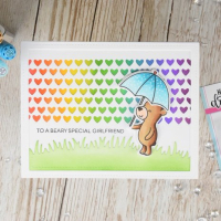 Heffy Doodle Beary Big Heart Clear Stamps (HFD0018) ( HFD0018)