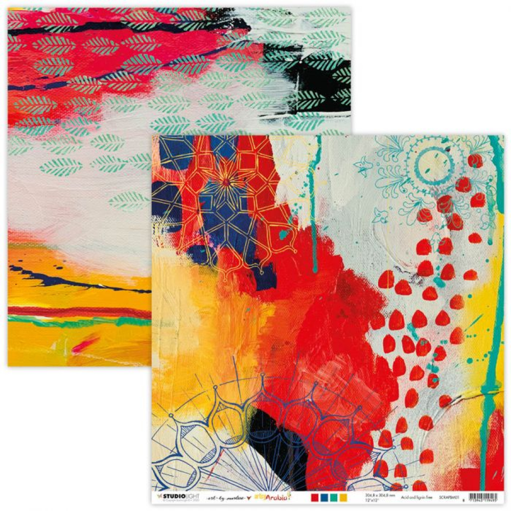 Studio Light • Artsy Arabia scrap 304x304mm nr.01 (SCRAPBM01)