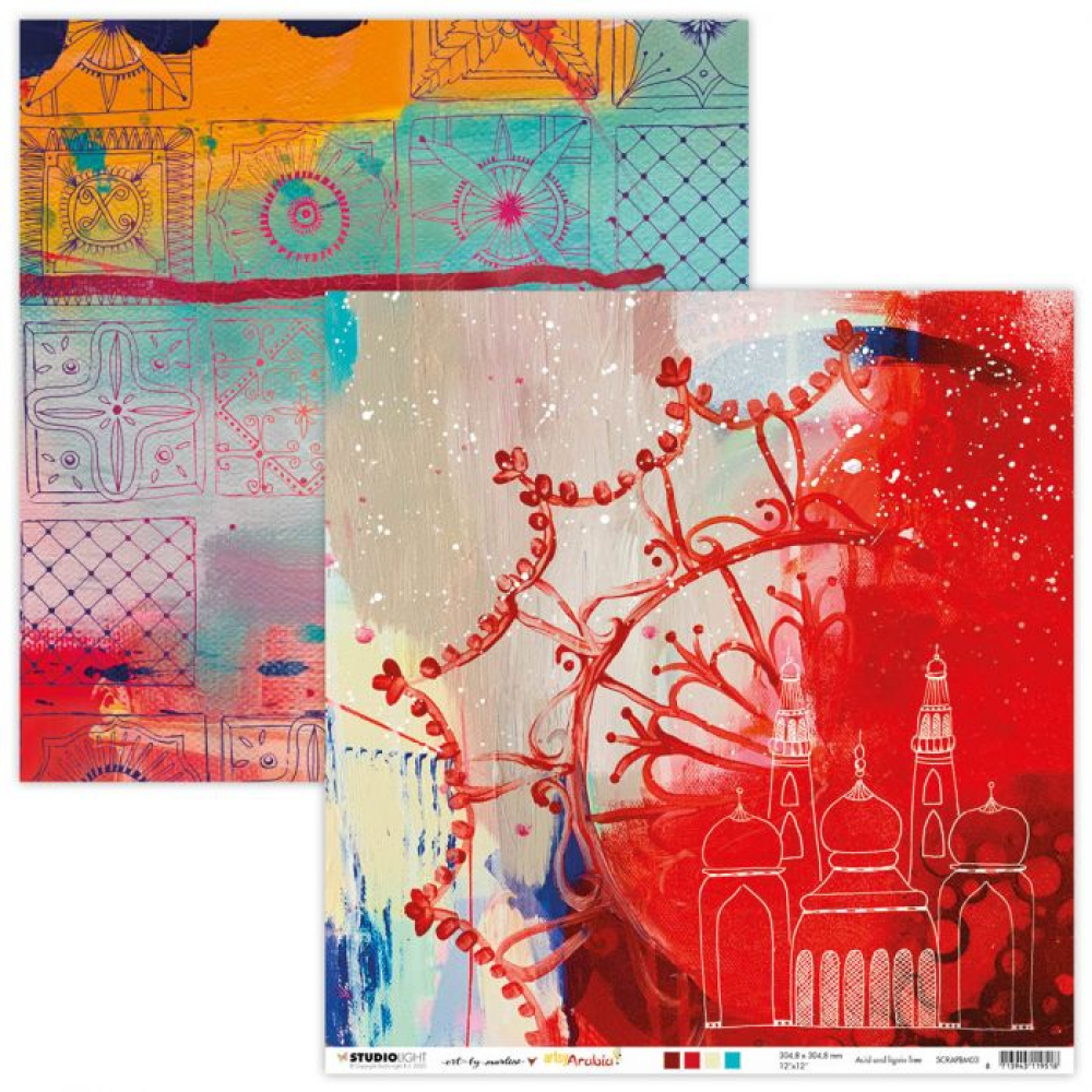 Studio Light • Artsy Arabia scrap 304x304mm nr.03 (SCRAPBM03)
