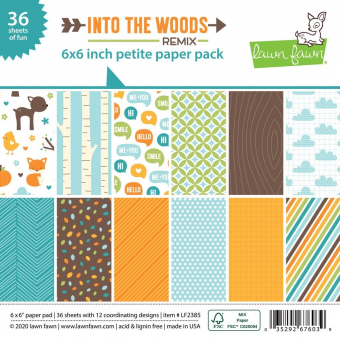 Lawn Fawn Into the Woods Remix 6x6 Inch Petite Paper Pad (LF2385) ( LF2385)