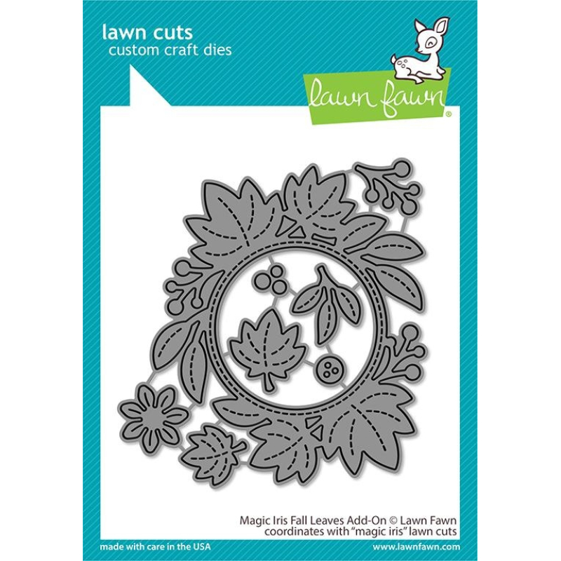 Lawn Fawn Magic Iris Fall Leaves Add-On Dies (LF2696) ( LF2696)
