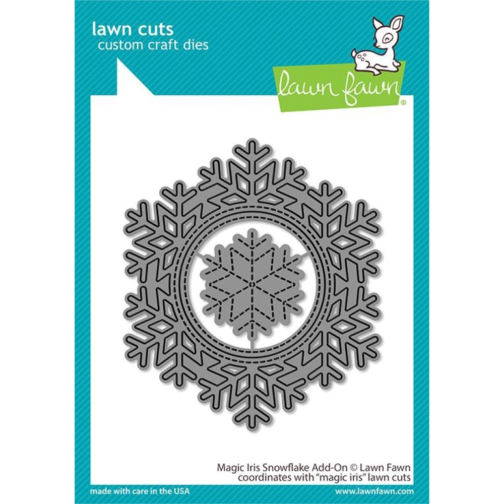Lawn Fawn Magic Iris Snowflake Add-On Dies (LF2697)