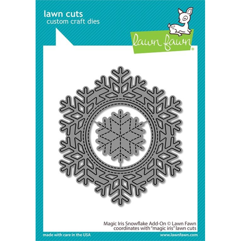 Lawn Fawn Magic Iris Snowflake Add-On Dies (LF2697)