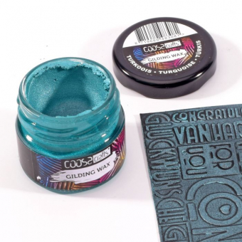 COOSA Crafts • Gilding wax metallic Turquoise 20ml (COC-009)