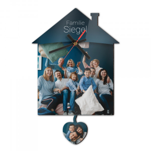 Sublimatie - MDF wandklok design „House“ (SST-CLOCK-HAP)