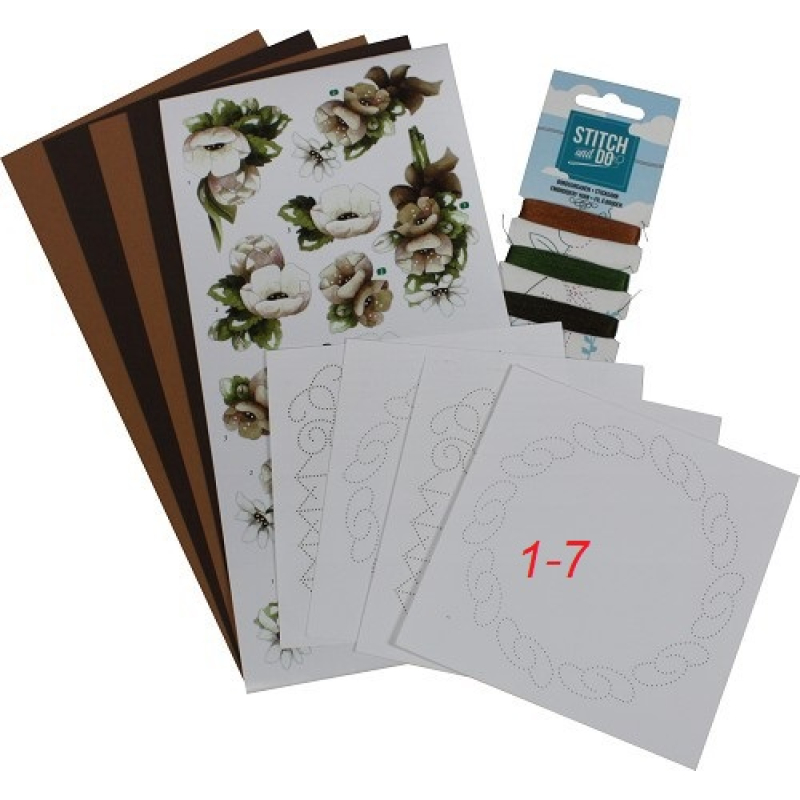 Stitch and Do  Borduurpakketje 1 - Bloemen (STDO001)