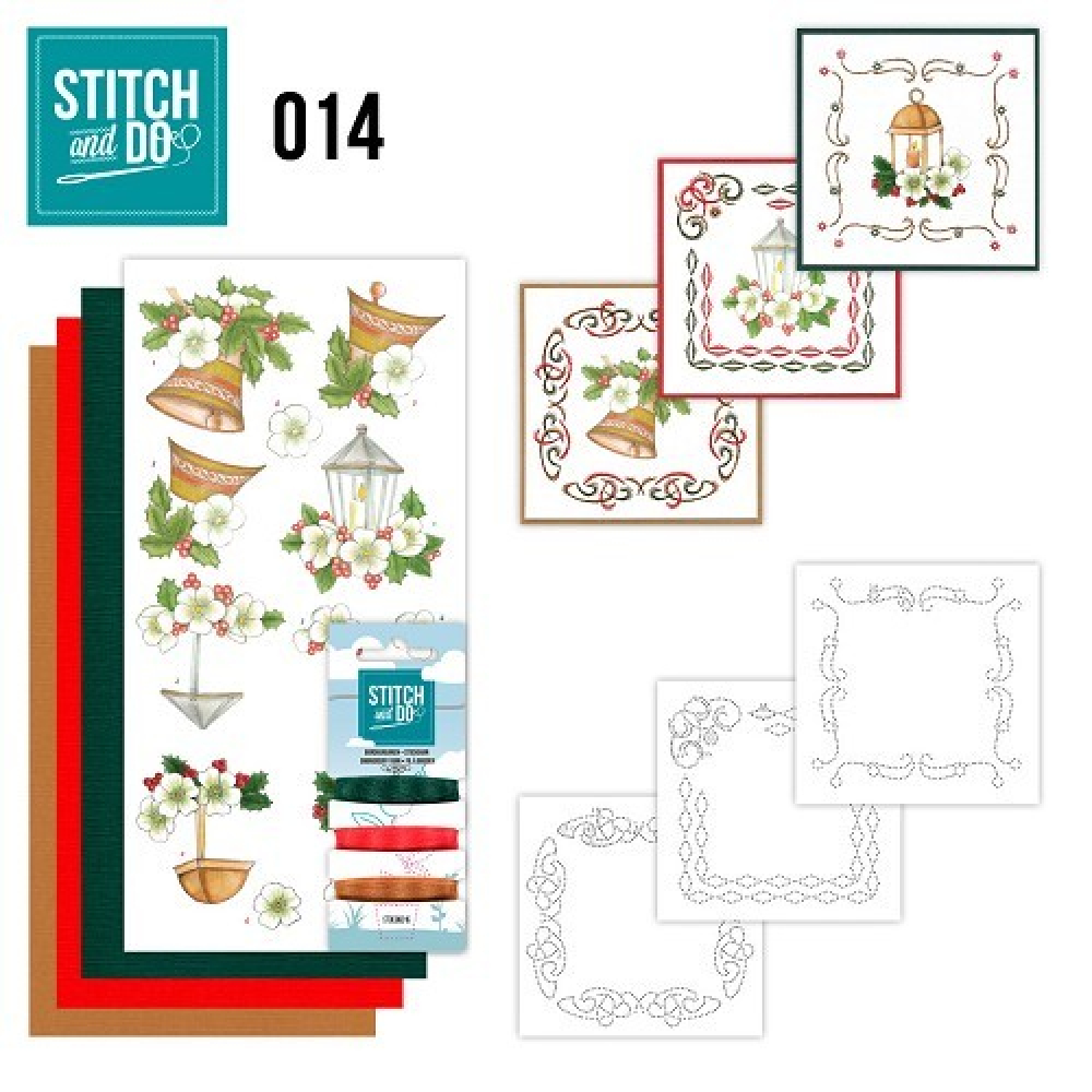 Stitch &amp; D Borduurpakketjeo 14 - Klassieke kerst (STDO014)