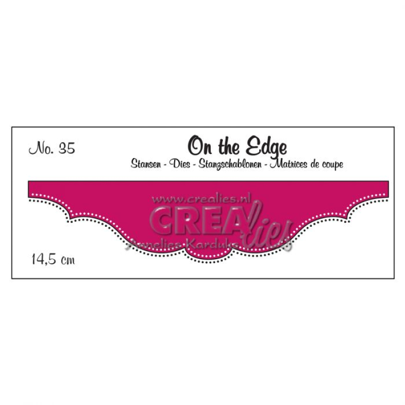 Crealies • On the Edge snijmal no.35 Met dubbele stippen (CLOTE35)