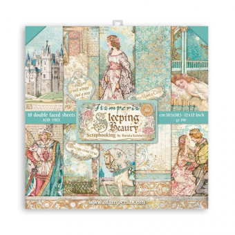 Stamperia Sleeping Beauty 12x12 Inch Paper Pack (SBBL89)