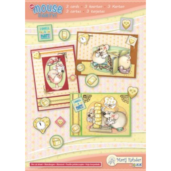Marije Rahder Mouse Party A5 complete card set (9.009)
