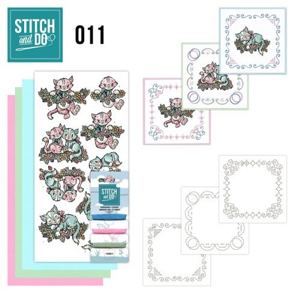 Stitch & Do Borduurpakketje  11 - Katjes (STDO011)