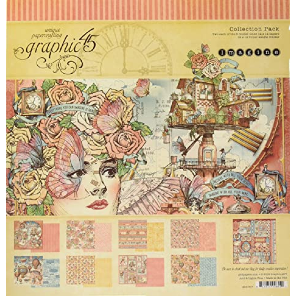 Graphic 45 Imagine Collection Pack 12x12 inch (4501717)
