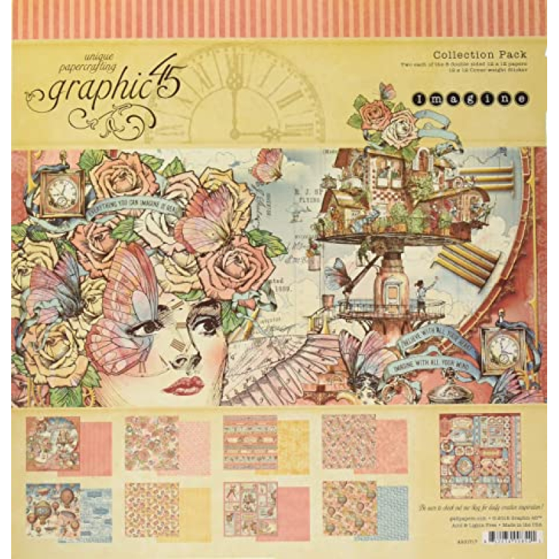 Graphic 45 Imagine Collection Pack 12x12 inch (4501717)