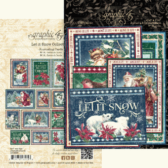Graphic 45 Let it Snow Journaling Cards (4502327)