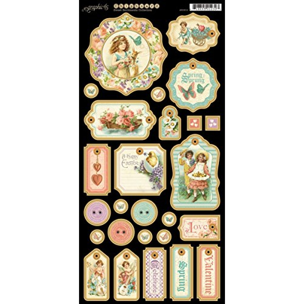 Graphic 45 Sweet Sentiments Chipboard (4500812)