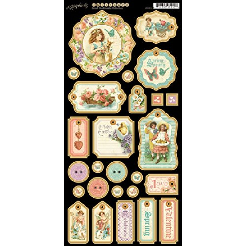 Graphic 45 Sweet Sentiments Chipboard (4500812)