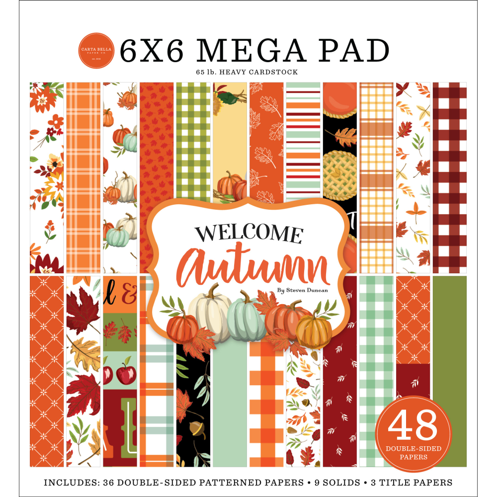 Carta Bella Welcome Autumn 6x6 Inch Cardmakers Mega Pad (CBWA138031)