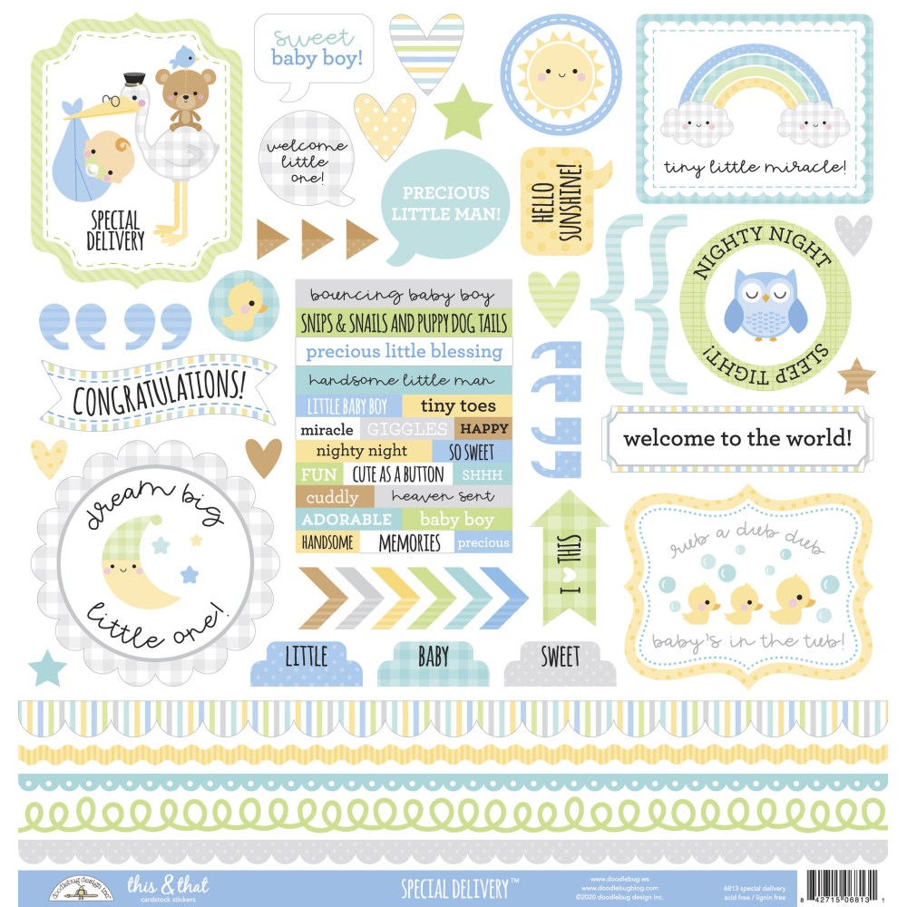 Doodlebug Design Special Delivery This & That Stickers (6813) ( 842715068131)