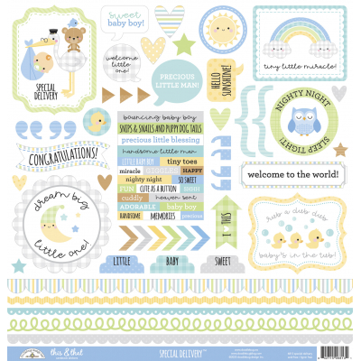 Doodlebug Design Special Delivery This & That Stickers (6813)