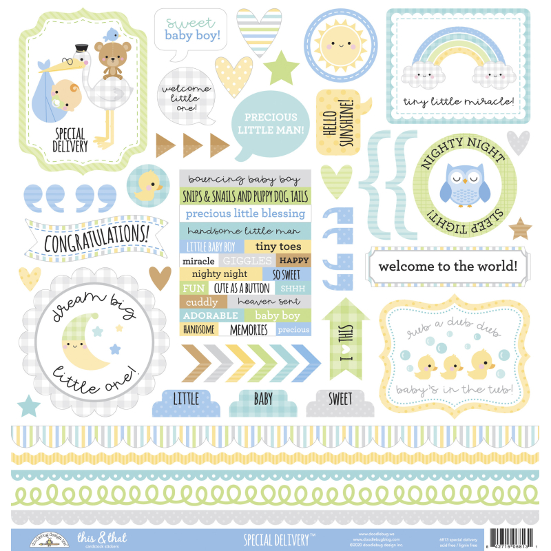 Doodlebug Design Special Delivery This & That Stickers (6813) ( 842715068131)