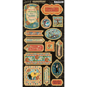 Graphic 45 Come One, Come All! Chipboard (4502310)