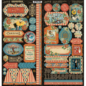 Graphic 45 Come One, Come All! Stickers (4502311)