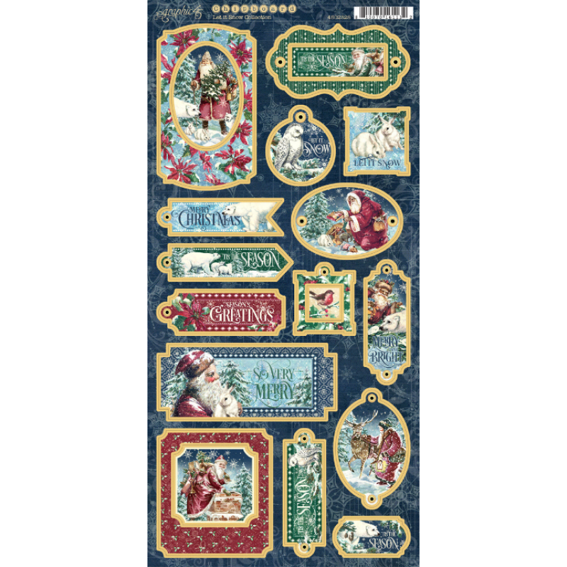 Graphic 45 Let it Snow Chipboard (4502325)