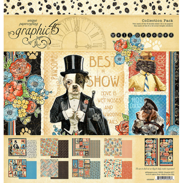 Graphic 45 Well Groomed 12x12 Inch Collection Pack (4502266)