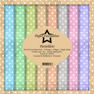 Paper Favourites Pastel Dots 12x12 Inch Paper Pack (PF366)