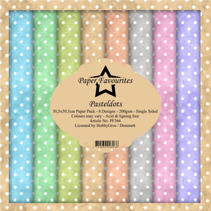 Paper Favourites Pastel Dots 12x12 Inch Paper Pack (PF366) ( PF366)
