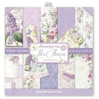 Stamperia Lilac 12x12 Inch Paper Pack (SBBL21)