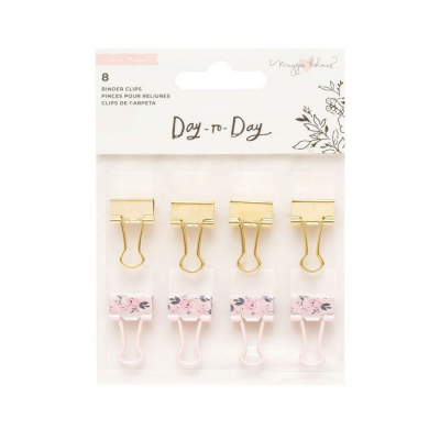 Crate Paper • Day-to-Day disc planner embellishment binder clips Gold
