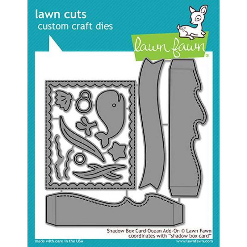 Lawn Fawn - Shadow Box Card Ocean Add-On (LF1705)