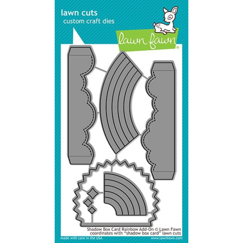 Lawn Fawn - Shadow Box Card Rainbow Add-On (LF1974)