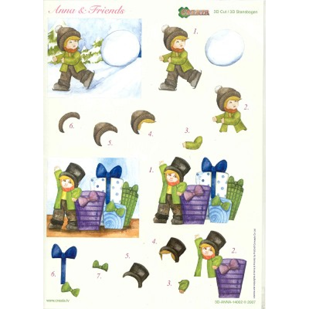 Creata: Anna & Friends: Push out, Snowman 0 (322.4008)