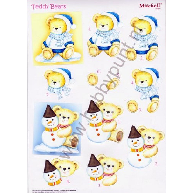 Mitchell - 3D Little Angels - Kerst - 949043 (pushout/949043)