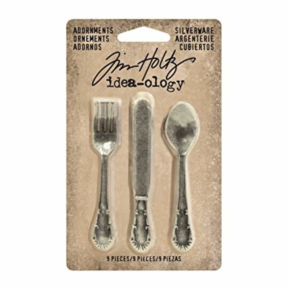 Tim Holtz  Idea-ology Adornments Silverware (9pcs) (TH93254)