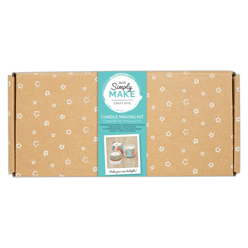 Simply Make Candle Making Kit Soy Concrete Tealights (DSM 106027)