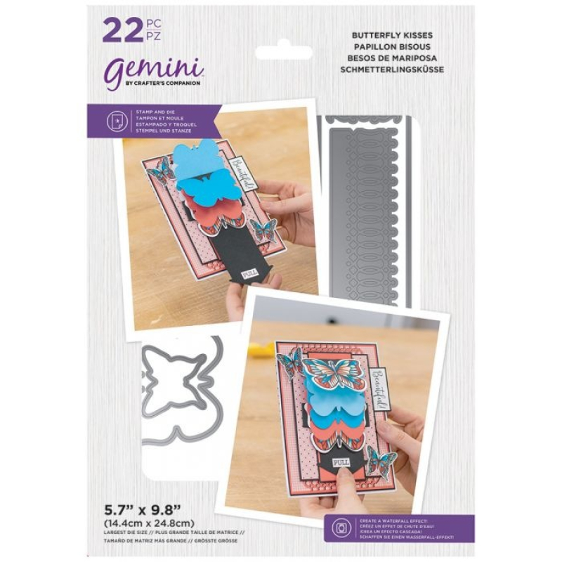 Gemini Butterfly Kisses Stamp & Die (GEM-STD-SWF-BKI)