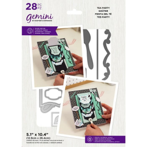 Gemini Tea Party Stamp & Die (GEM-STD-SWF-TPA)