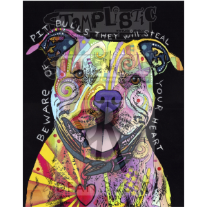 Stamplistic Beware of Pit Bulls Cling Stamp (L190410)