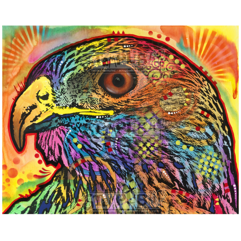 Stamplistic Hawk Eye Cling Stamp (K200106) ( L200106)