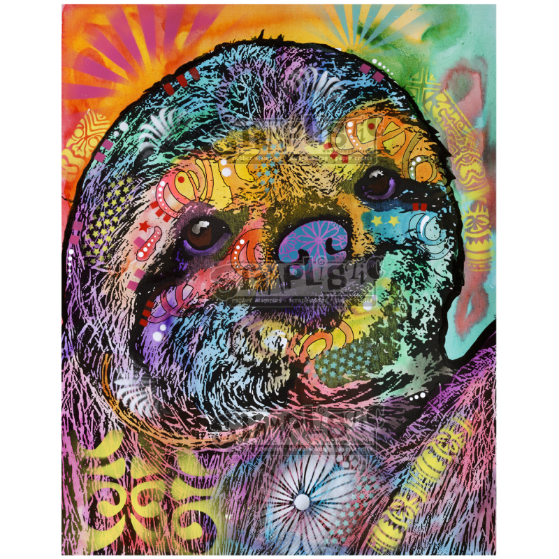 Stamplistic Sloth Smile Cling Stamp (L200105) ( L200105)