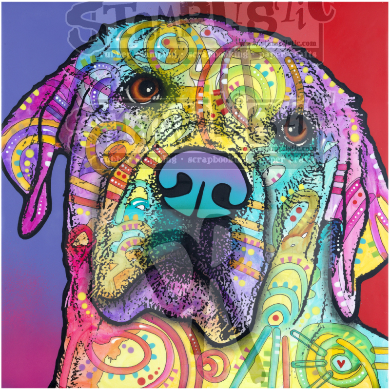 Stamplistic Starry Lab Cling Stamp (L190427) ( L190427)