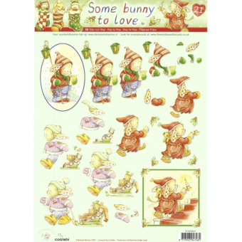 knipvel A4 Kerst Bunny (sl/STAPSB021)