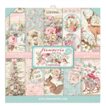 Stamperia Pink Christmas 6x6 Inch Paper Pack (SBBXS07)