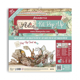 Stamperia Pop Up Kit 12x12 Inch Alice Tea Party (SBPOP01)
